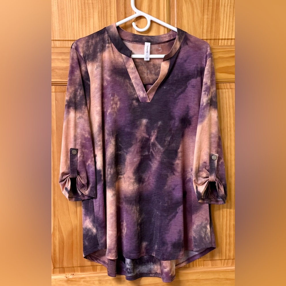 HoneyMe Gabby Large - Excellent Condition, Purple, Peach, Slinky Fabric